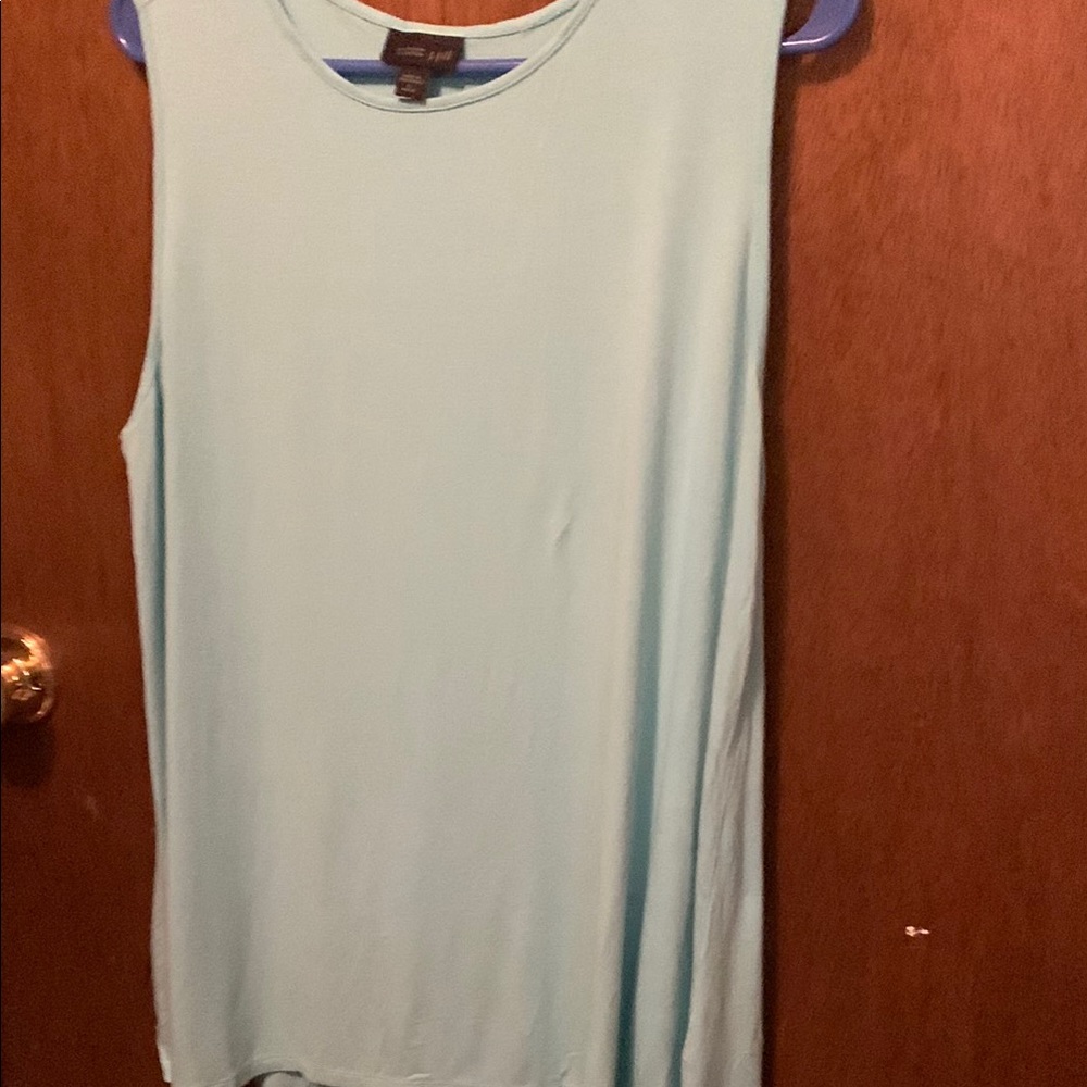 J. Jill Soft Blue Sleeveless Tank Top